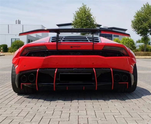 Untuk Lamborghini LP580 LP610 Carbon Fiber Widebody Kit LP580 LP610 Upgraded PD-style Front dan Rear Bumper Spoiler Widebody