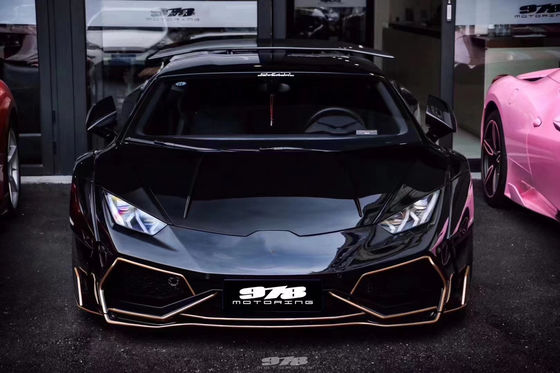Untuk Lamborghini LP580 LP610 Carbon Fiber Widebody Kit LP580 LP610 Upgraded PD-style Front dan Rear Bumper Spoiler Widebody