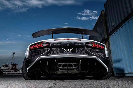 Untuk Lamborghini Aventador LP700 Carbon Fiber Body Kit LP700 Upgraded LB-style Side Skirt Spoiler Wheel Arch