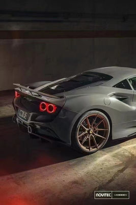 Novit Style Carbon Fiber Body Kit untuk Ferrari F8 Carbon Fiber Body Kit Bagian Depan Sekop Bagian Belakang Diffuser Spoiler