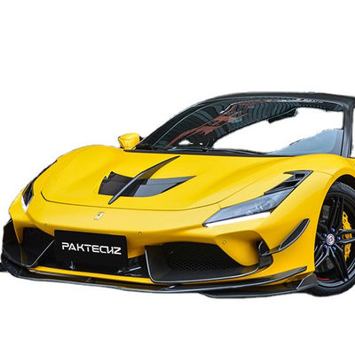 Paktechz Style Carbon Fiber Kit untuk Ferrari F8 Carbon Fiber Body Kit Bagian Depan Sekop Bagian Belakang Diffuser Spoiler