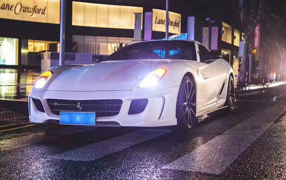 Untuk Ferrari 599 Body Kit 599 Upgraded VORS Style Depan dan Belakang Bumper Side Skirt Spoiler Carbon Fiber Body Kit