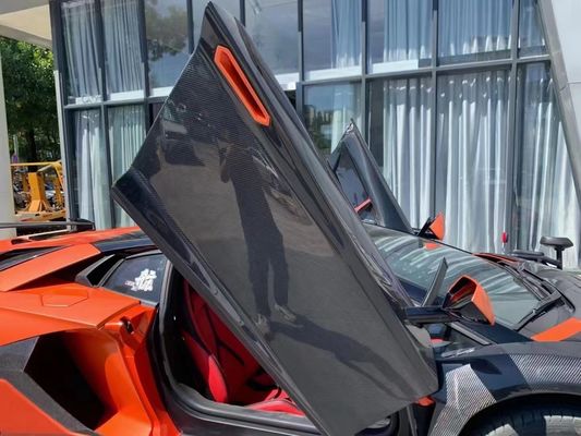 Untuk Lamborghini Aventador LP700 Panel Pintu Serat Karbon Aventador SVJ Style Panel Pintu Serat Karbon