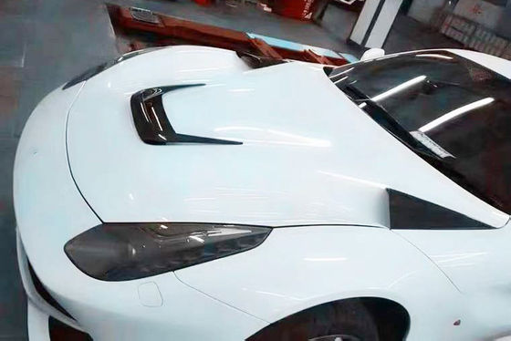 Serat Karbon Berkualitas Tinggi untuk Ferrari F12 Dekorasi Tutup Serat Karbon F12 Kompartemen Mesin Serat Karbon Tuyere Sepotong Kecil