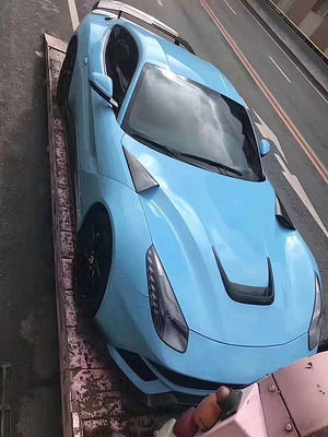 Serat Karbon Berkualitas Tinggi untuk Ferrari F12 Dekorasi Tutup Serat Karbon F12 Kompartemen Mesin Serat Karbon Tuyere Sepotong Kecil