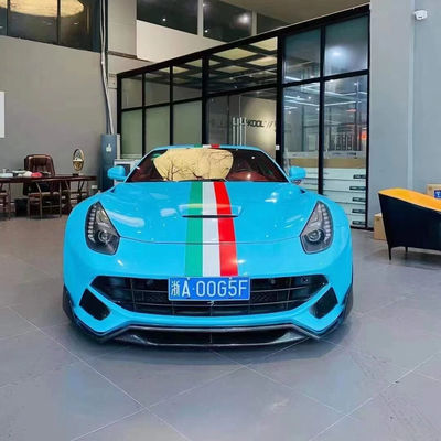 High Quality Carbon Fiber F12 Carbon Fiber Body Kit untuk Ferrari F12 Upgrade DMC Style Bagian Depan Sekop Belakang Diffuser Spoiler