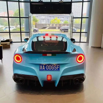 High Quality Carbon Fiber F12 Carbon Fiber Body Kit untuk Ferrari F12 Upgrade DMC Style Bagian Depan Sekop Belakang Diffuser Spoiler