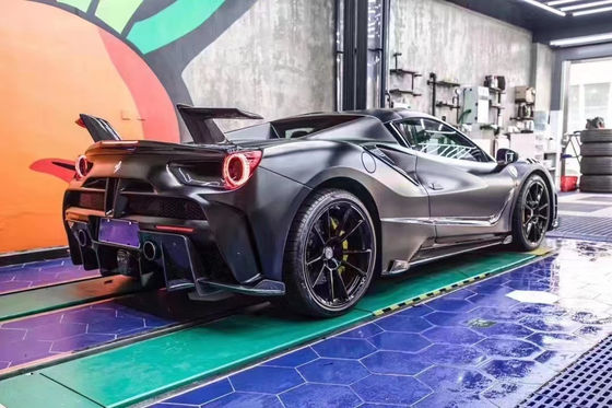 Auto Parts ForFerrari 488 Body Kit 488 Upgraded MSY Style Bagian depan dan belakang Bumper Spoiler Carbon Fiber Body Kit
