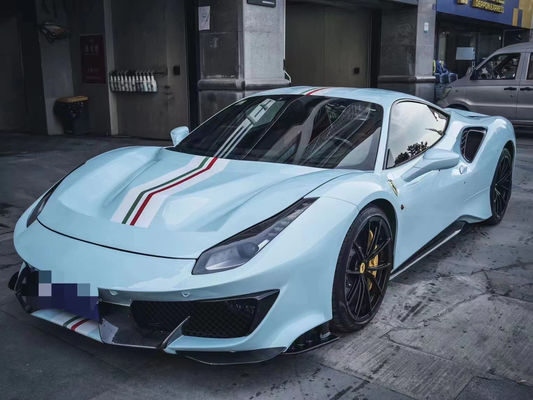 Auto Parts for Ferrari 488 Body Kit 488 Upgraded PistA-style Front dan Rear Bumper Bonnet Spoiler Carbon Fiber Body Kit