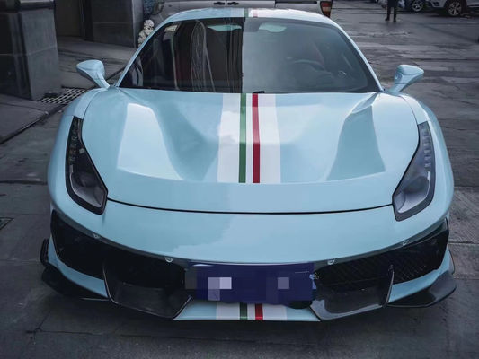 Auto Parts for Ferrari 488 Body Kit 488 Upgraded PistA-style Front dan Rear Bumper Bonnet Spoiler Carbon Fiber Body Kit