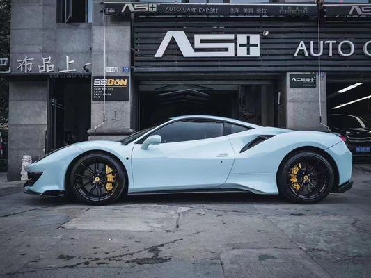 Auto Parts for Ferrari 488 Body Kit 488 Upgraded PistA-style Front dan Rear Bumper Bonnet Spoiler Carbon Fiber Body Kit