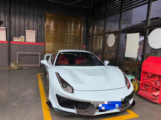 Auto Parts for Ferrari 488 Body Kit 488 Upgraded PistA-style Front dan Rear Bumper Bonnet Spoiler Carbon Fiber Body Kit
