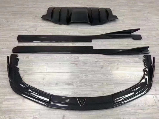 Untuk Ferrari 458 Carbon Fiber Body Kit 458 Carbon Fiber Front Lip Diffuser Spoiler Sisi Rok Body Kit