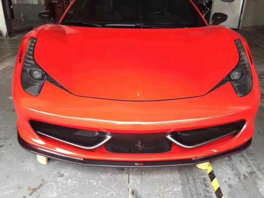 Untuk Ferrari 458 Carbon Fiber Body Kit 458 Carbon Fiber Front Lip Diffuser Spoiler Sisi Rok Body Kit