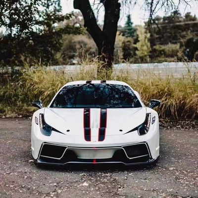 Untuk Ferrari 458 Carbon Fiber Body Kit 458 Upgraded VORS Style Bagian depan dan belakang Bumper Spoiler Side Skirt Body Kit