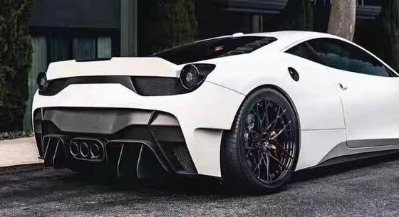 Untuk Ferrari 458 Carbon Fiber Body Kit 458 Upgraded VORS Style Bagian depan dan belakang Bumper Spoiler Side Skirt Body Kit