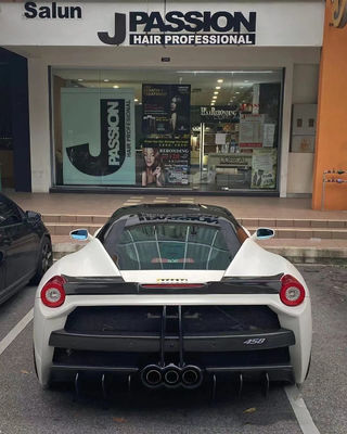 Auto Parts for Ferrari 458 Body Kit 458 Upgraded Misha Style Depan dan Belakang Bumper Side Skirt Hood Spoiler Body Kit