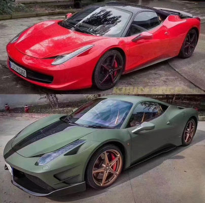 Auto Parts for Ferrari 458 Body Kit 458 Upgraded Misha Style Depan dan Belakang Bumper Side Skirt Hood Spoiler Body Kit
