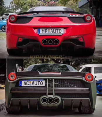 Auto Parts for Ferrari 458 Body Kit 458 Upgraded Misha Style Depan dan Belakang Bumper Side Skirt Hood Spoiler Body Kit
