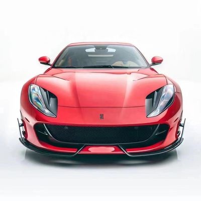 Untuk Ferrari 812 Carbon Fiber Body Kit 812 Upgraded MSY Style Carbon Fiber Front Lip Diffuser Spoiler Body Kit