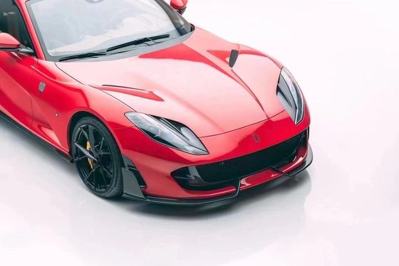 Untuk Ferrari 812 Carbon Fiber Body Kit 812 Upgraded MSY Style Carbon Fiber Front Lip Diffuser Spoiler Body Kit