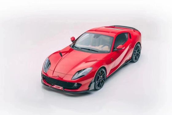 Untuk Ferrari 812 Carbon Fiber Body Kit 812 Upgraded MSY Style Carbon Fiber Front Lip Diffuser Spoiler Body Kit