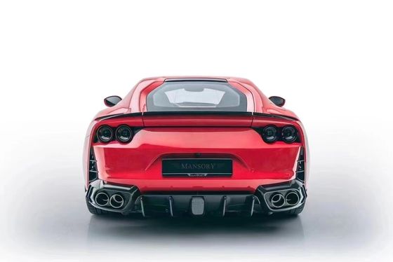 Untuk Ferrari 812 Carbon Fiber Body Kit 812 Upgraded MSY Style Carbon Fiber Front Lip Diffuser Spoiler Body Kit