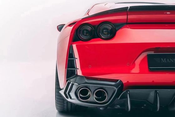 Untuk Ferrari 812 Carbon Fiber Body Kit 812 Upgraded MSY Style Carbon Fiber Front Lip Diffuser Spoiler Body Kit