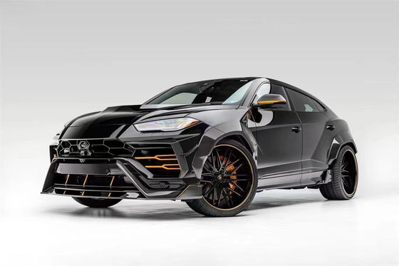 Untuk Lamborghini Urus Carbon Fiber Body Kit Urus Upgraded VORS Style Carbon Fiber Front Lip Diffuser Spoiler Hood dengan Wide-body