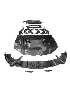Untuk Lamborghini Urus Carbon Fiber Body Kit Urus Upgraded VORS Style Carbon Fiber Front Lip Diffuser Spoiler Hood dengan Wide-body
