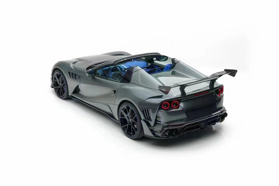 Untuk Ferrari 812 Carbon Fiber Body Kit 812 Upgraded MSY Style Carbon Fiber Bagian depan dan belakang Bumper Spoiler Wing