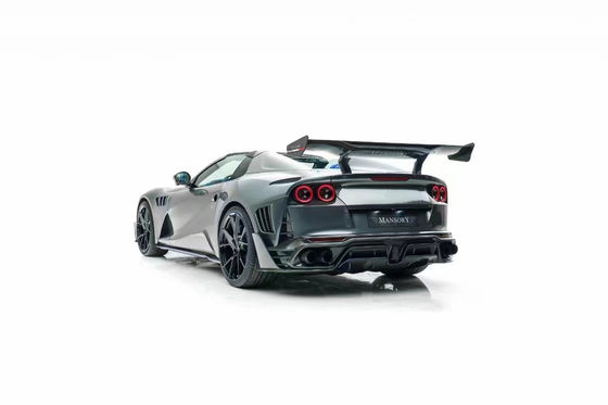Untuk Ferrari 812 Carbon Fiber Body Kit 812 Upgraded MSY Style Carbon Fiber Bagian depan dan belakang Bumper Spoiler Wing