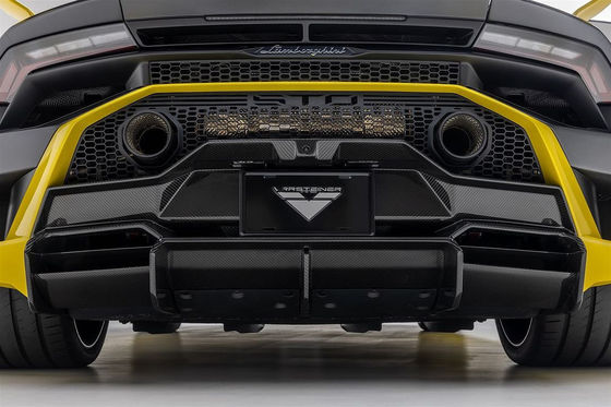 Untuk Lamborghini STO Carbon Fiber Body Kit STO Upgraded Vors Style Front Lip Diffuser Side Skirt Hood Carbon Fiber Body Kit
