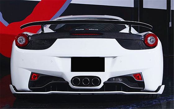 Untuk Ferrari 458 Carbon Fiber Body Kit 458 Carbon Fiber Front Lip Diffuser Spoiler Body Kit