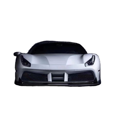 Untuk Ferrari 488 Carbon Fiber Body Kit 488 Upgraded Vors Style Carbon Fiber Front Lip Diffuser Spoiler Body Kit