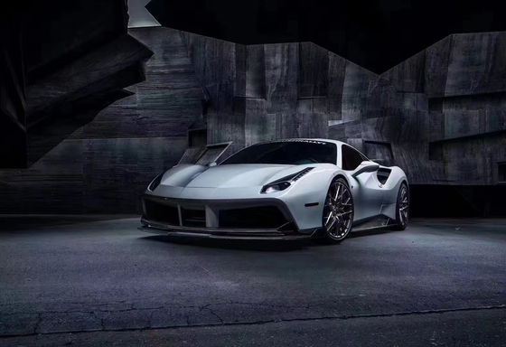 Untuk Ferrari 488 Carbon Fiber Body Kit 488 Upgraded Vors Style Carbon Fiber Front Lip Diffuser Spoiler Body Kit