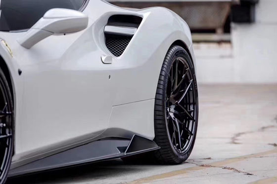 Untuk Ferrari 488 Carbon Fiber Body Kit 488 Upgraded Vors Style Carbon Fiber Front Lip Diffuser Spoiler Body Kit