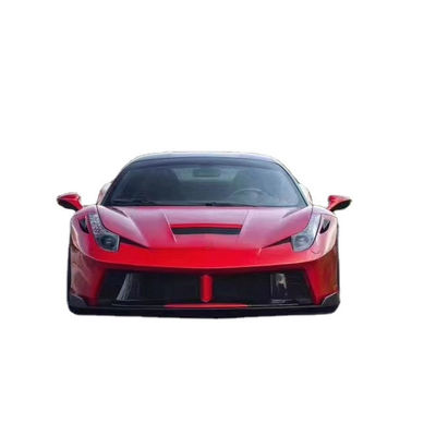 Untuk Ferrari 458 Carbon Fiber Body Kit 458 Upgraded PD Style Bagian depan dan belakang Bumper Spoiler Hood Body Kit