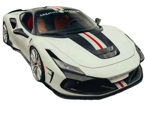 Untuk Ferrari F8 Carbon Fiber Body Kit F8 Upgraded KEYVANY Style Bagian Depan Sekop Diffuser Spoiler Body Kit