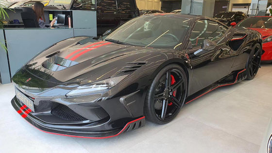 Untuk Ferrari F8 Carbon Fiber Body Kit F8 Upgraded KEYVANY Style Bagian Depan Sekop Diffuser Spoiler Body Kit