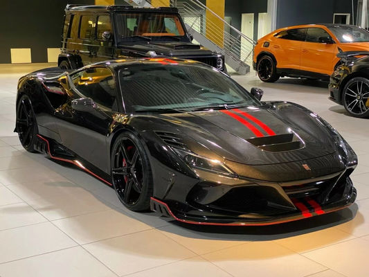 Untuk Ferrari F8 Carbon Fiber Body Kit F8 Upgraded KEYVANY Style Bagian Depan Sekop Diffuser Spoiler Body Kit