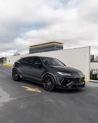 Black Lamborghini Body URUS Upgraded 1016 Hood Spoiler Wide Body Kit