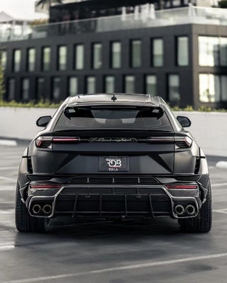 Black Lamborghini Body URUS Upgraded 1016 Hood Spoiler Wide Body Kit