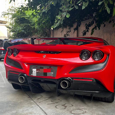 Untuk Ferrari F8 Carbon Fiber Spoiler F8 Upgraded Novi Style Carbon Fiber Tail Spoiler