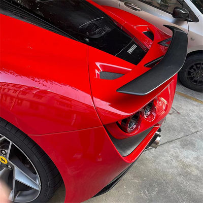 Untuk Ferrari F8 Carbon Fiber Spoiler F8 Upgraded Novi Style Carbon Fiber Tail Spoiler