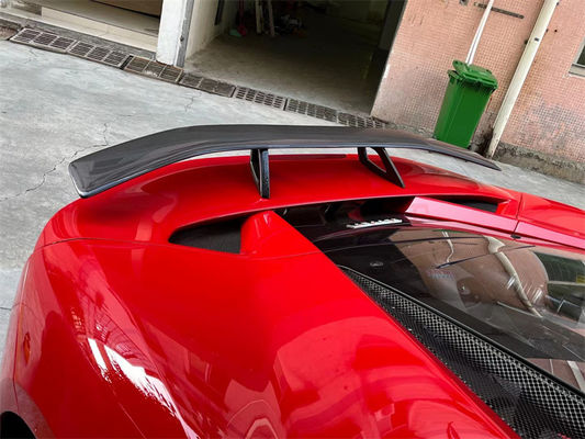Untuk Ferrari F8 Carbon Fiber Spoiler F8 Upgraded Novi Style Carbon Fiber Tail Spoiler