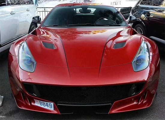Untuk Ferrari F12 Fiber Carbon Hood F12 Upgraded TDF Style Carbon Fiber Hood Body Kit