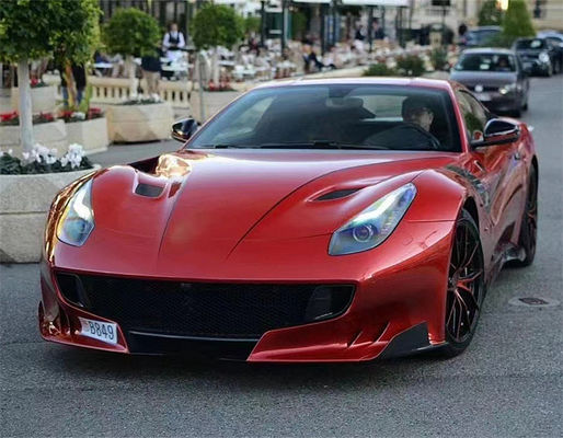 Untuk Ferrari F12 Fiber Carbon Hood F12 Upgraded TDF Style Carbon Fiber Hood Body Kit