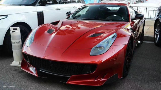 Untuk Ferrari F12 Fiber Carbon Hood F12 Upgraded TDF Style Carbon Fiber Hood Body Kit