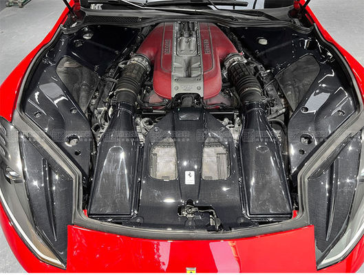 Bagian Otomotif untuk Ferrari 812 Interior Serat Karbon 812 Penjaga Klep Mesin Serat Karbon